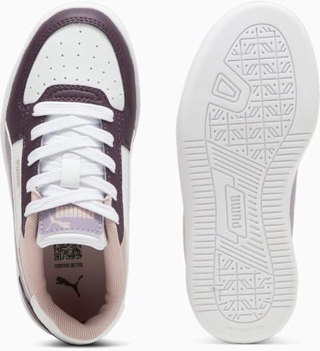 Image of PUMA Unisex-Child CAVEN, Midnight Plum-Pale Plum-PUMA White, Little Kid 1