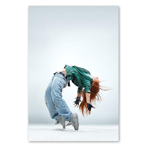 Postereck - 0636 - Hip Hop, move, danseuse, street dance, musique. Art Mural Impression – Décoration danse, urbaine, Poster - toile - 60,0 cm x 40,0 cm