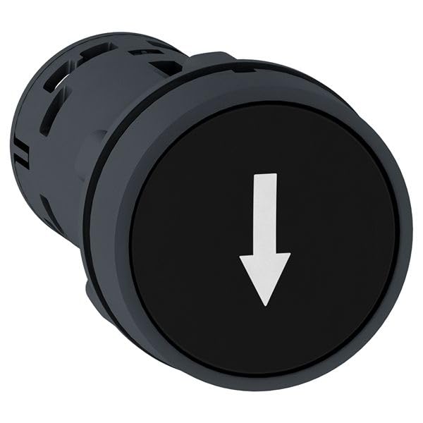 PULS.IMPULS.NEGRO NA Interrupteur No Flecha Abajo Poussoir Noir
