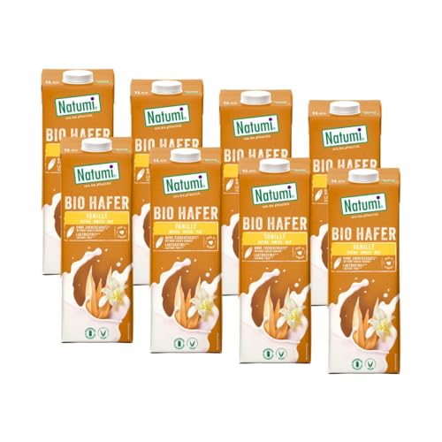 Pack 8 x Bebida de Avena Vainilla Bio Natumi 1 L