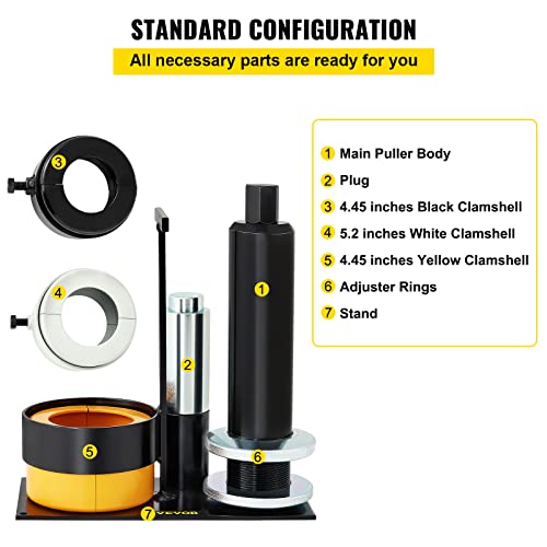Image of VEVOR Carrier & Pinion Bearing Puller with 3 Clamshells Pinion Puller Tool
