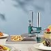 Pizza Dough Press Machine Manual Pizza Pastry Press Machine with Dual Plates, Stainless-Steel Household Pizza Press with 0.2in Thick Disc, 1.4in Height Adjustable Pizza Forming Machine (7.9in)
