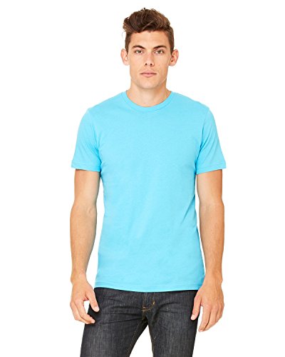 Bella + Canvas Unisex Jersey T-Shirt - Heather Ice Blue, 100% Cotton, Short Sleeve (Style 3001C) - View #11