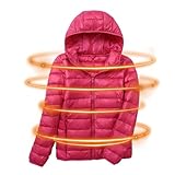 Generico Plumífero para mujer, plumón para mujer, plumón de invierno de manga larga, plumón ligero | Plumón acolchado para mujer plegable