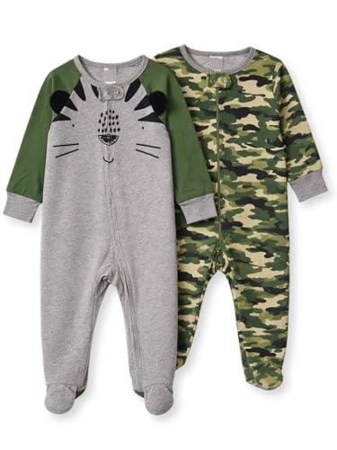 Image of TuddyBuddy 100% Cotton Multi Color Zipper Romper Sleepsuit /Romper /Jumpsuit for Baby Boy & Baby Girl