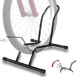 LEPump Bike Floor Stand, Bike Stand Rack, Bicycle Holder Fit for 16”-29” Kids/Mountain/Road Bikes, Bicycle Floor Stand Indoor Outdoor Garage Storage