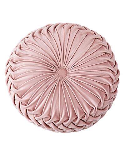 HLOVME Throw Pillow for Couch Decorative 3D Pumpkin Round Velvet ...