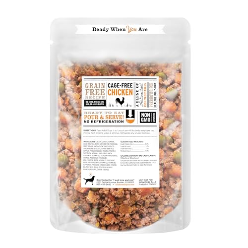 I and love and you Irresist-a-Bowls Freeze Dried Dog Food - Chicken + Duck- Prebiotics, Grain Free, Filler Free, Meal Enchancer, 9oz Pouch, 4pk - Thumbnail 3