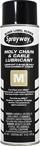 Sprayway SW291 M1 Moly Chain & Cable Lubricant, 15oz