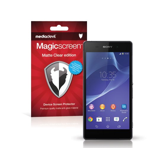 MediaDevil Protector de Pantalla para Sony Xperia Z2   Edición Matte Clear (Mate, Antireflejo)   (2 Protectores)