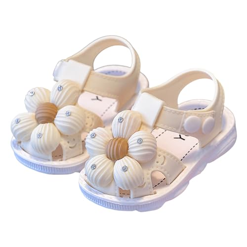IWIHMIV Toddler Girl Summer Shoes Baby Girl Sandals Girls Sandals Closed-Toe Sandals Flower Dress Summer Shoes Sandals Toddler3