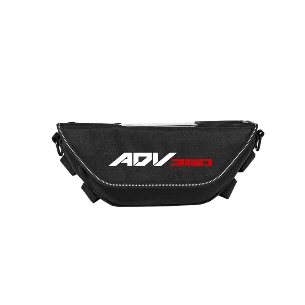 Generico Borsa da manubrio per ADV350 ADV 350 2022 2023 2024 Borsa da manubrio portatile impermeabile per telefono Borsa da navigazione per volante da moto