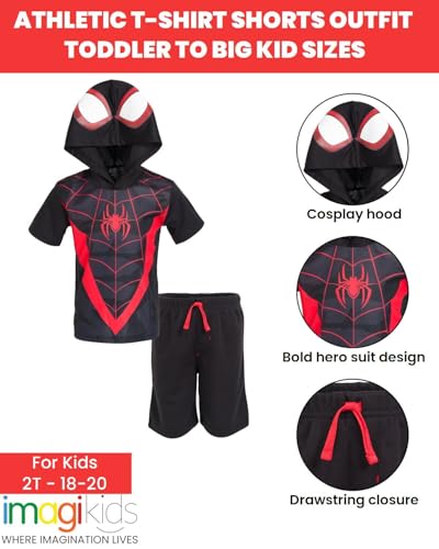 Marvel Athletic T-Shirt and Mesh Shorts Outfit Set Toddler to Big Kid Sizes (2T - 18-20)4