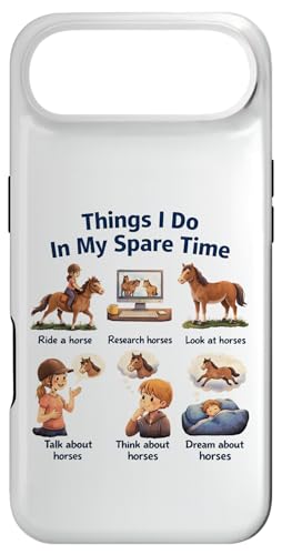 Things I Do In My Spare Time Ride A Horse Funny Horses �X�}�z�P�[�X iPhone Air �p