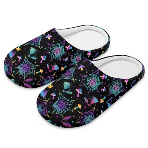 chaqlin Halloween Slippers for Women Indoor Bedroom Warm Closed Toe House Shoes Trendy Gift for Womens Soft Sole