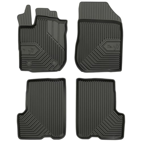 MOTOS Tapis de sol caoutchouc pour Dacia Logan MCV I 2006-2013 Améliorez Votre Confort de Voyage avec Le tapis noir antidérapant Auto No.77- tapis voiture...