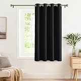 PONY DANCE Cortina Termica Aislante Frio y Calor Opaca con Ojales, Cortinas...