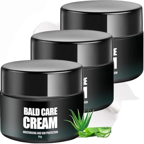 Hidratante para la Calva para Hombres, Crema para el Cuero Cabelludo No Graso, Bálsamo After Shave para Hombres, Antibrillo Natural, Tratamiento para el Cuero Cabelludo Seco