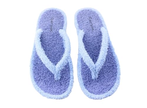 Garzon - Zapatillas Casa especial parquet para mujer. Tipo chancla, esclava. Color Azul Celeste -Talla: 40