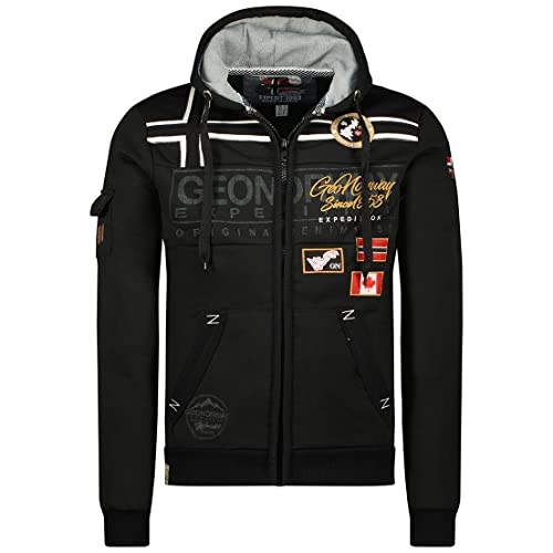 Geographical Norway Geo Norway Garadock Sweat à Capuche, Veste Homme/Sweatshirt zippé pour l’Hiver | Vêtements, Sweatshirts, Sweats garçon (L, Black)