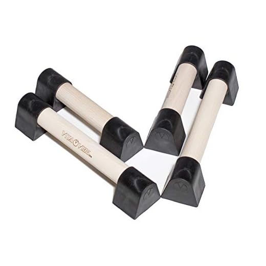 Vita Vibe - Ultra Portable Mini Wood Travel Parallettes Bundle 9" + 12" - USA Made