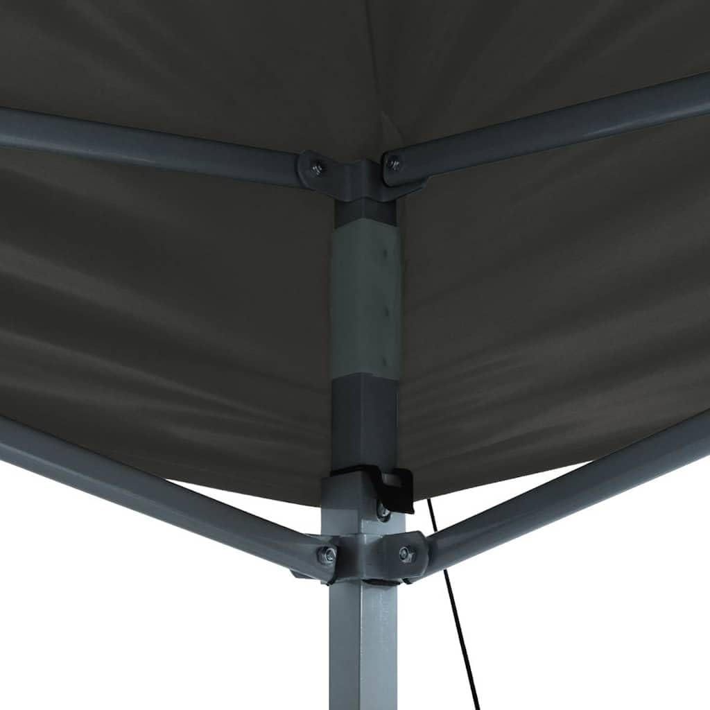 Gazebo pieghevole 3 x 4 m, in acciaio, grigio antracite