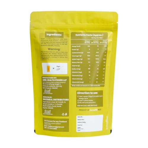 Image of Coddle Pineapple Instant Energy Drink Powder 900g Refill Pack | Instant Glucose Energy Drink | Electrolyte Hydration Powder | With Vitamin C, B3, B6 & B12 | Instant Energy, Immunity & Summer Hydration | Refreshing Pineapple Flavour