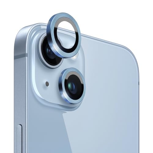 Image of DD SON Back Camera Lens Protector Tempered Glass For iPhone 14 /iPhone 14 Plus | Case Friendly with Edge to Edge Coverage and Easy Installation Kit, Pack of 1 (Blue)