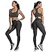 SEASUM Women's High Waist Yoga Pants Tummy Control Slimming Booty Leggings Workout Running Butt Lift Tights L