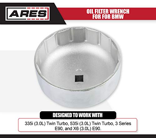 Ares 56004-86Mm Oil Filter Wrench For Bmw - 3/8-Inch Drive - Easily Remove Oil Filters #TOP3