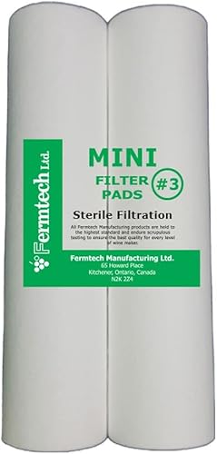 Miniatura 5 de Fermtech Mini 2 almohadillas de filtración de vino (#1)