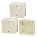 Aexit 86mm x Control electrical 86mm x 40mm Square Design PVC Switch Pattress Back Box 3pcs