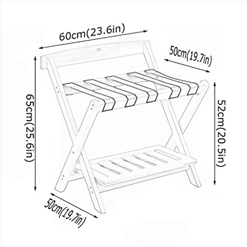 Étagère pliante porte-bagages double pour optimiser une chambre d'amis - 3