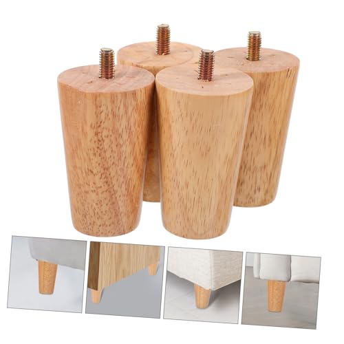 Patas de madera LIFKOME para sofá con acabado elegante y herrajes de instalación 8