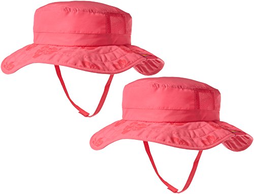 Price comparison product image 2pk Kids Safari Hat Sun Protective Zone UPF 50+ Child Block UV Rays Shade 938151 Pink Girls