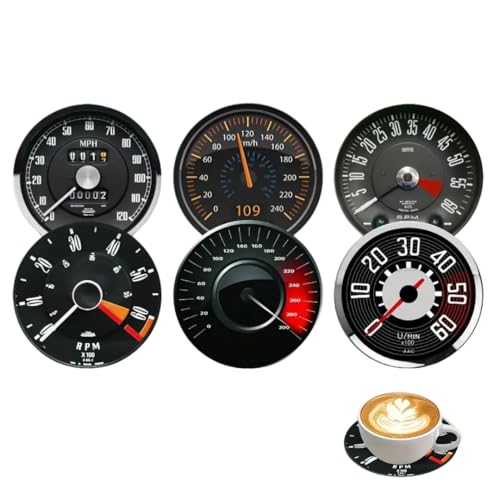 Juego de Posavasos con Forma de Panel de Velocidad, Posavasos