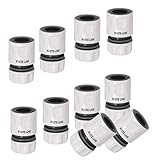 10 x Schlauchkupplung weiß 1/2 Zoll