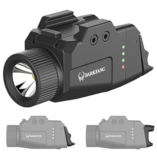 DARKFANG Lumière tactique compacte de 1000 lumens avec 2 commutateurs différents pour le rail picatinny