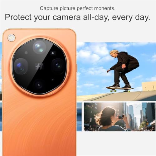 Image of Pack 1- Back Camera Glass Protector Compatible with Oppo Find X9 Ultra 5G [3D Premium] Camera Lens Protector (Black)