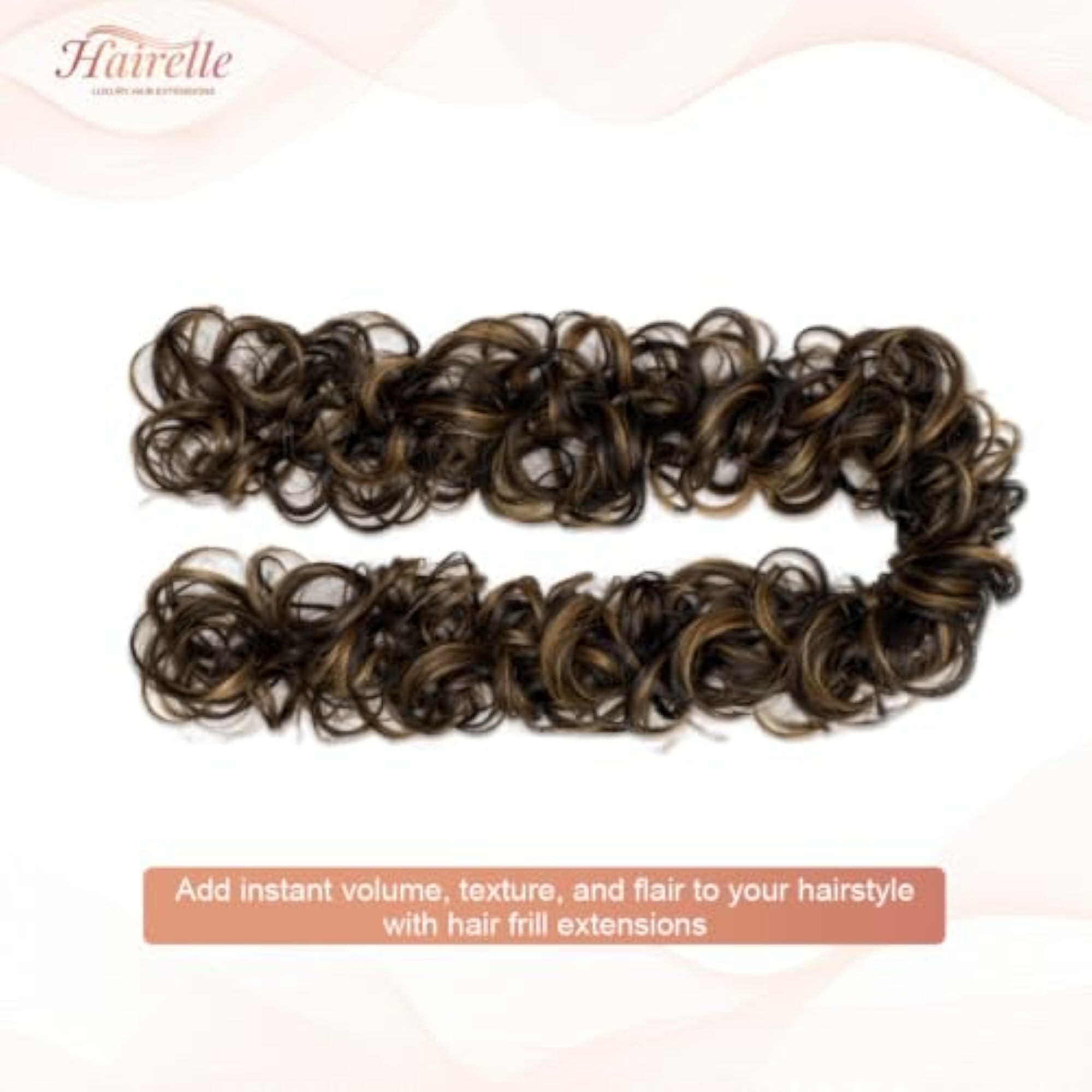 Frill Extension Curly Messy Bun Clip-In Highlight