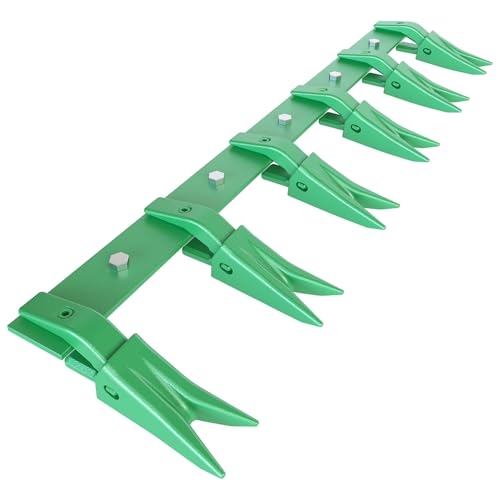 GarveeLife Bucket Tooth Bar,Steel Heavy-Duty Bucket Teeth Bar for Sub-Compact Tractor, 4560 Lbs Load-Bearing, Fits Bucket Cutting Edges Sized 1/2