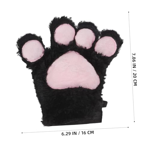 LIFKOME Plush Cat Paw Gloves Claw Mittens for Boy Girl Cosplay Gloves Warm Comfortable Multi-purpose2