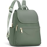 SYTRAH Mini Backpack Purse for Women, Causal Small Backpack with Built-in RFID Wallet & 11' Tablet Sleeve, Stylish Travel Daypack for Daily Green