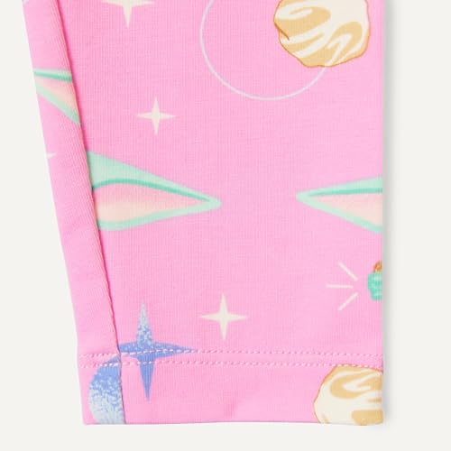 Image of Amazon Essentials Girls' Cotton Stretch Leggings, Multipacks