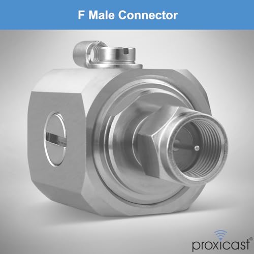 Proxicast Coaxial Lightning Arrester/Suppressor with Male/Female 75 Ohm F Connectors - Pro-Grade Coax Cable Surge Protector for Television (TV) / Satellite Dish Antennas & Cable Internet (ANT-272-002)