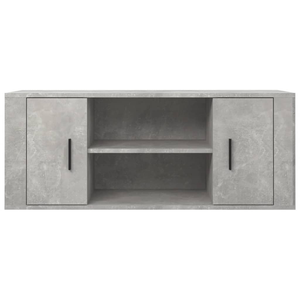 vidaXL Mobile per TV Grigio Cemento 100x35x40 cm Legno Multistrato