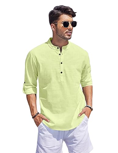Image of Bellstone Kurta for Man | Men's Trendy Short Kurta | Shirt for Man | Men's Casual Shirts | Kurta Wedding for Men | Stylish Full Sleeve Shirts | Mandarin Collar Short Kurta for Men