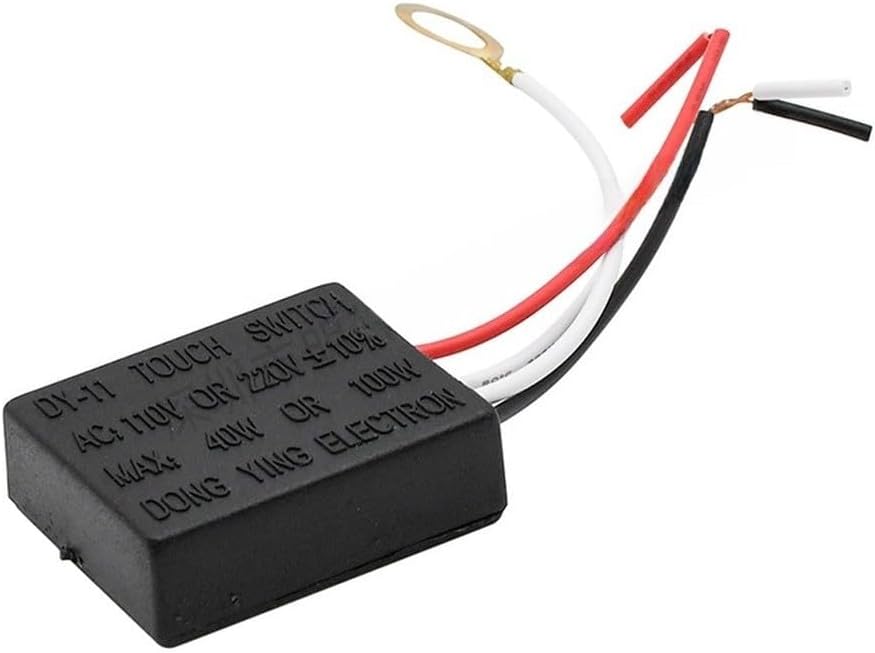 Touch Sensor Switch, AC 220V 3A Metal ON OFF Dimming Light Control for Lamp, Single Way Dimmer Controller Wall Mounted Button(AC220V)
