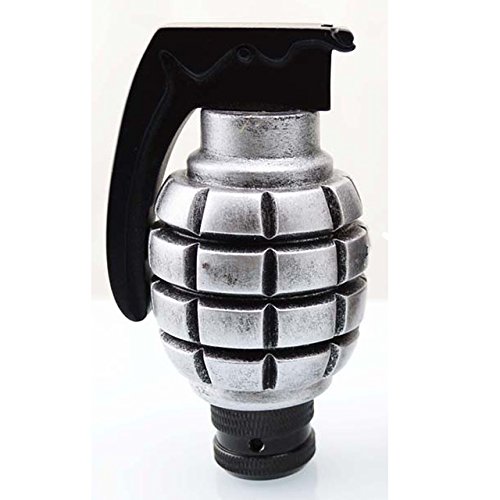 Universal Silver Car Gear Shift Knob Grenades Shifter Lever Fit Munual
