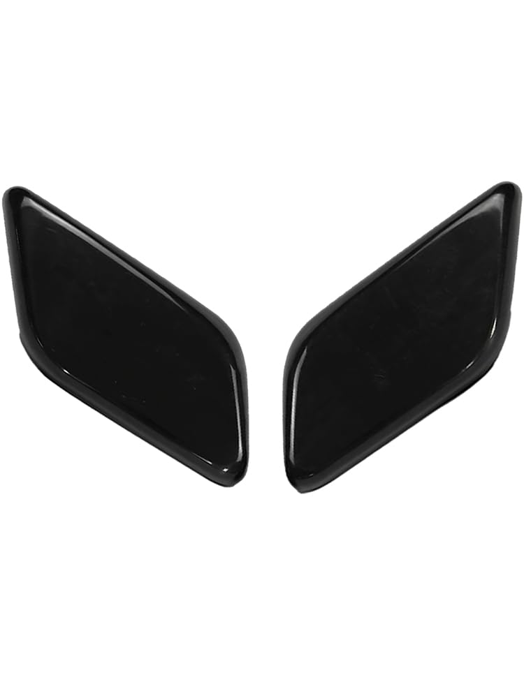 Baceyong Cache de lave-phare avant, Cache de lave-phare avant de pare-choc avant de style voiture, Nouveau cache de lave-phare avant avec buse de pulvérisation, 5N0955110, 5N0955109, 5N0 955 109